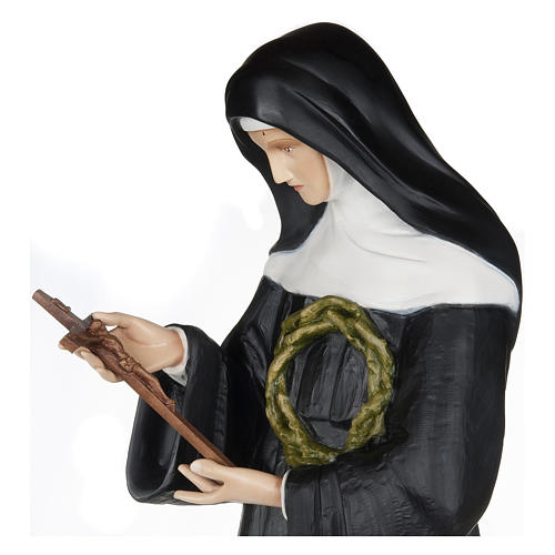 Santa Rita de Cascia 100 cm fibra de vidro PARA EXTERIOR