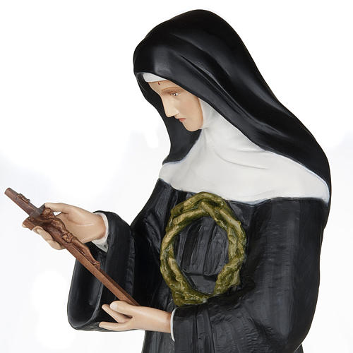 Santa Rita de Cascia 100 cm fibra de vidro