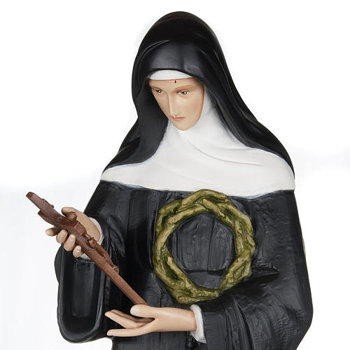 Santa Rita de Cascia 100 cm fibra de vidro