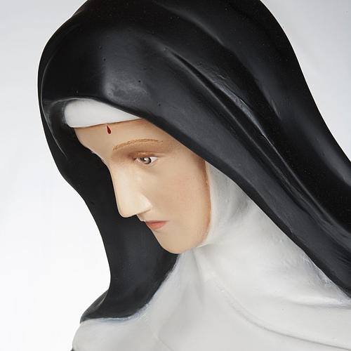 Santa Rita de Cascia 100 cm fibra de vidro