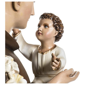 Santo António de Lisboa 100 cm fibra vidro corada PARA EXTERIOR