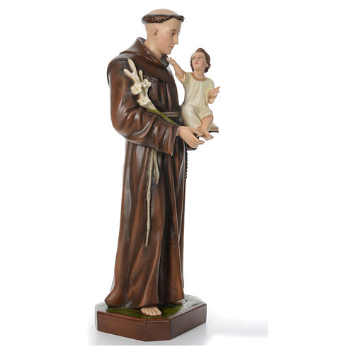 Santo António de Lisboa 130 cm fibra de vidro corada