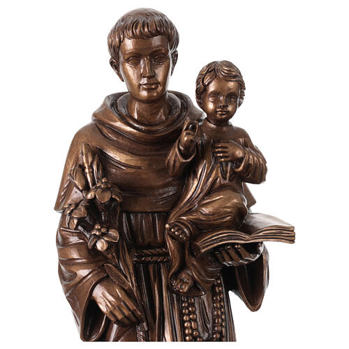 Santo António em bronze Val Gardena fibra de vidro 60 cm