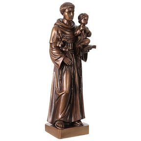 Santo António em bronze Val Gardena fibra de vidro 60 cm