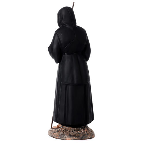 São Francisco de Paula 90 cm fibra de vidro corada olhos vidro