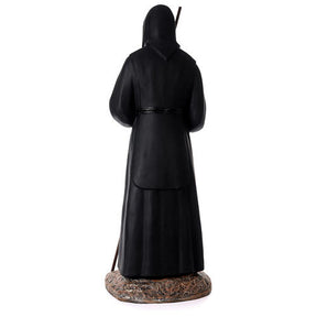 São Francisco de Paula olhos vidro fibra de vidro corada 140 cm