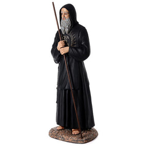 São Francisco de Paula olhos vidro fibra de vidro corada 140 cm