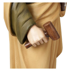 São José trabalhador 100 cm fibra de vidro PARA EXTERIOR