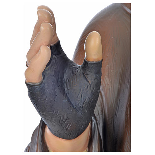 São Pio 175 cm fibra de vidro pintada PARA EXTERIOR