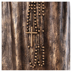 São Pio fibra de vidro Landi 175 cm bronze DE EXTERIOR