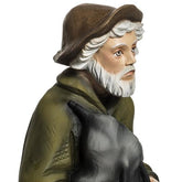 Tocador de gaita de foles presépio 60 cm fibra de vidro