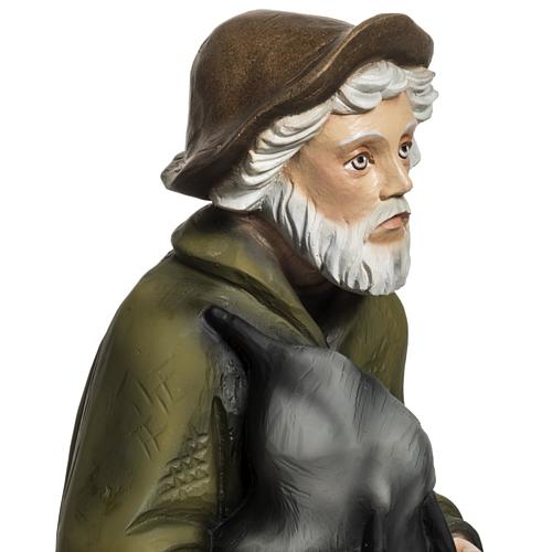 Tocador de gaita de foles presépio 60 cm fibra de vidro