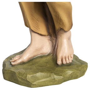 Tocador de gaita de foles presépio 60 cm fibra de vidro PARA EXTERIOR