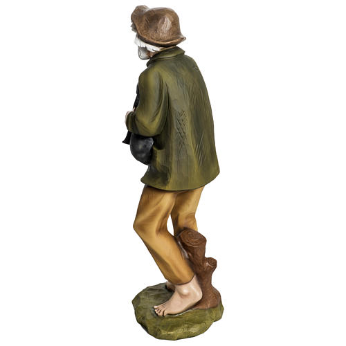 Tocador de gaita de foles presépio 60 cm fibra de vidro PARA EXTERIOR