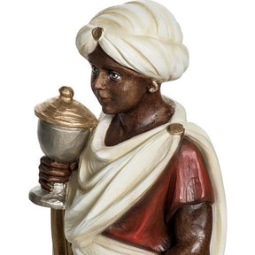 Três Reis Magos presépio 60 cm fibra de vidro