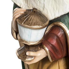 Três Reis Magos presépio 60 cm fibra de vidro