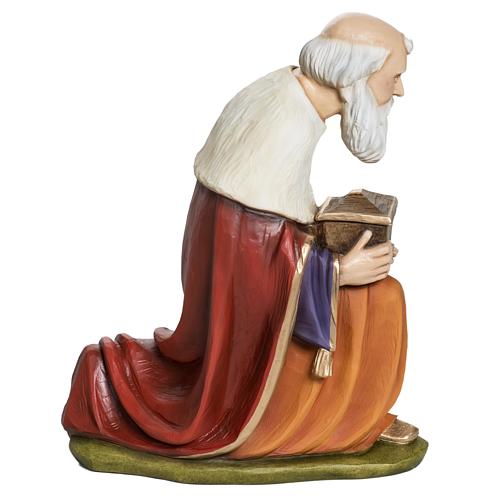 Três Reis Magos presépio 60 cm fibra de vidro