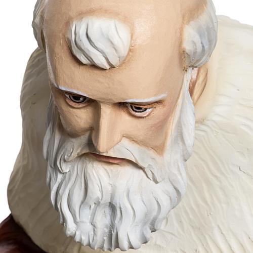 Três Reis Magos presépio 60 cm fibra de vidro