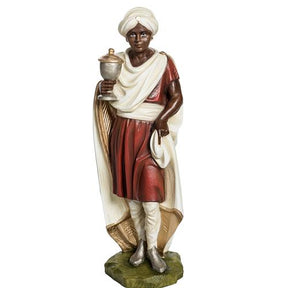 Três Reis Magos presépio 60 cm fibra de vidro