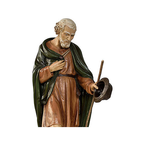 Viajante com chapéu olhos cristal fibra de vidro para presépio de 100 cm Lando Landi EXTERIOR